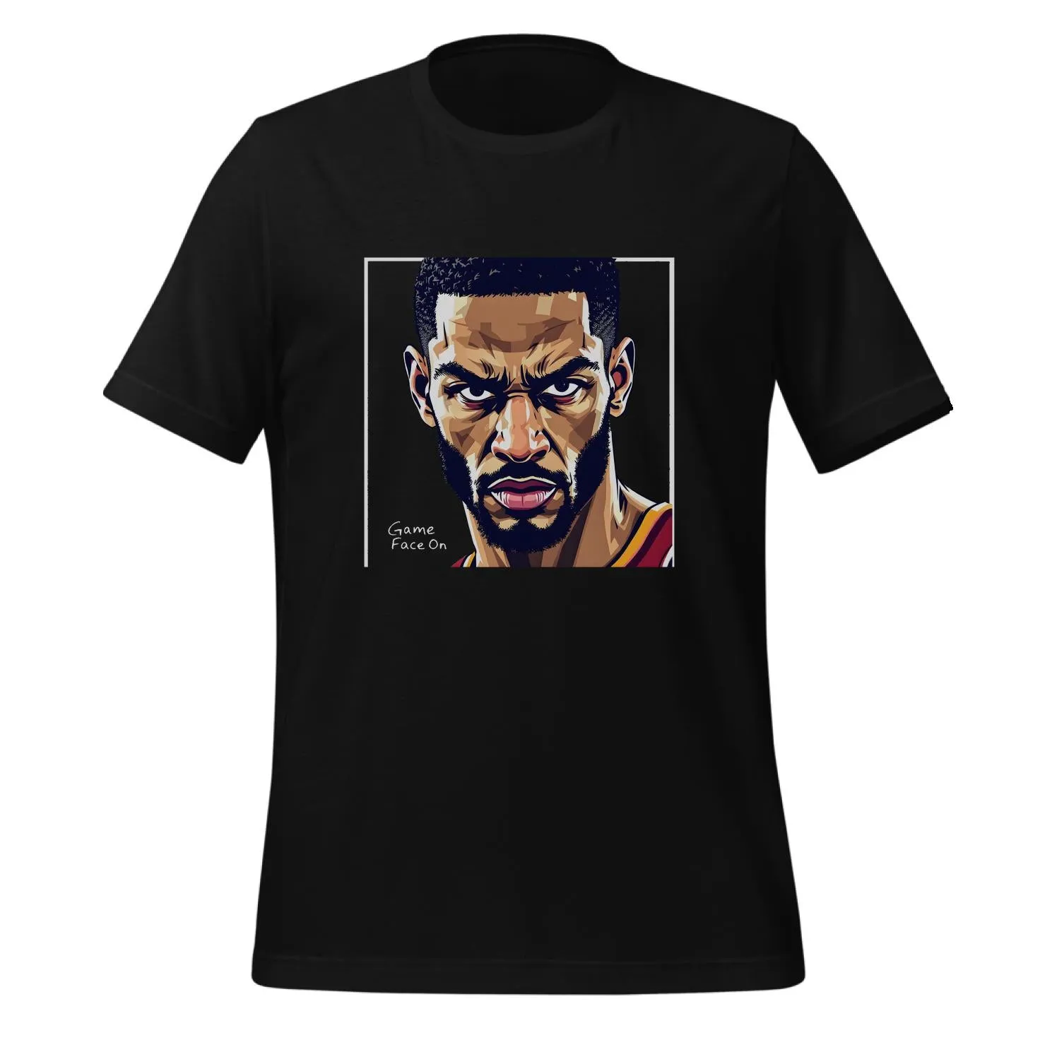 Game Face On Basketball Design | Classic T-Shirt (Unisex)