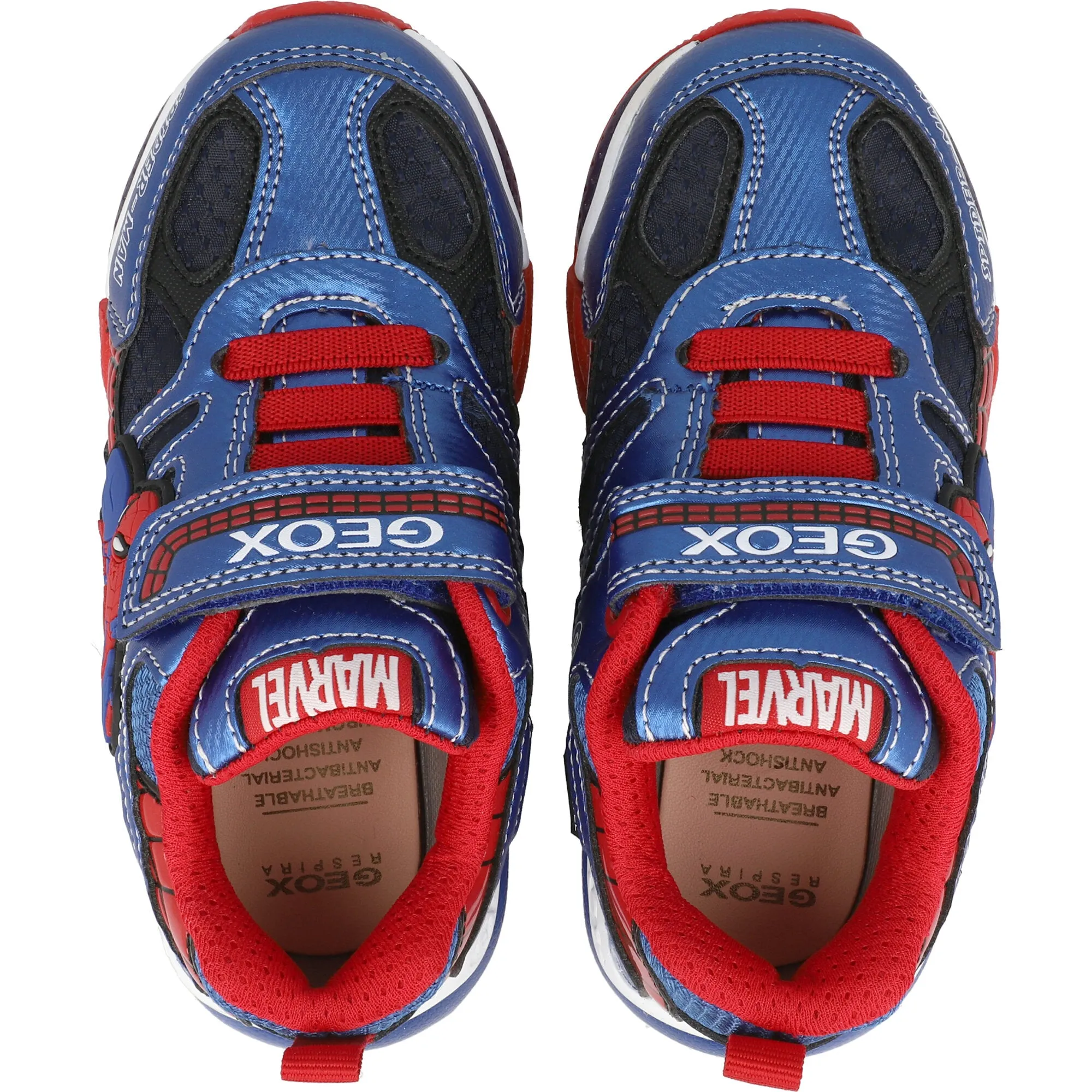 Geox Bayonyc Boys Navy Spider-Man Sneakers