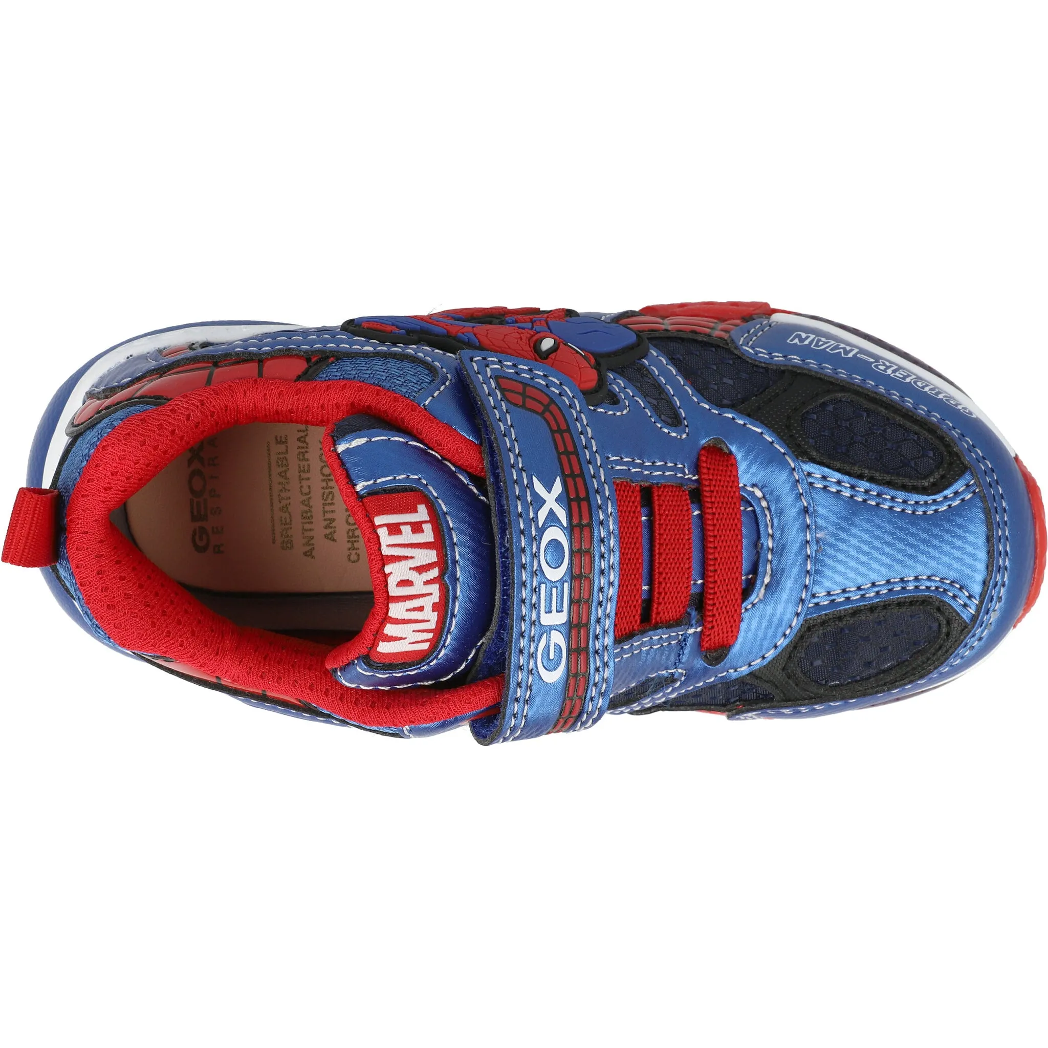 Geox Bayonyc Boys Navy Spider-Man Sneakers