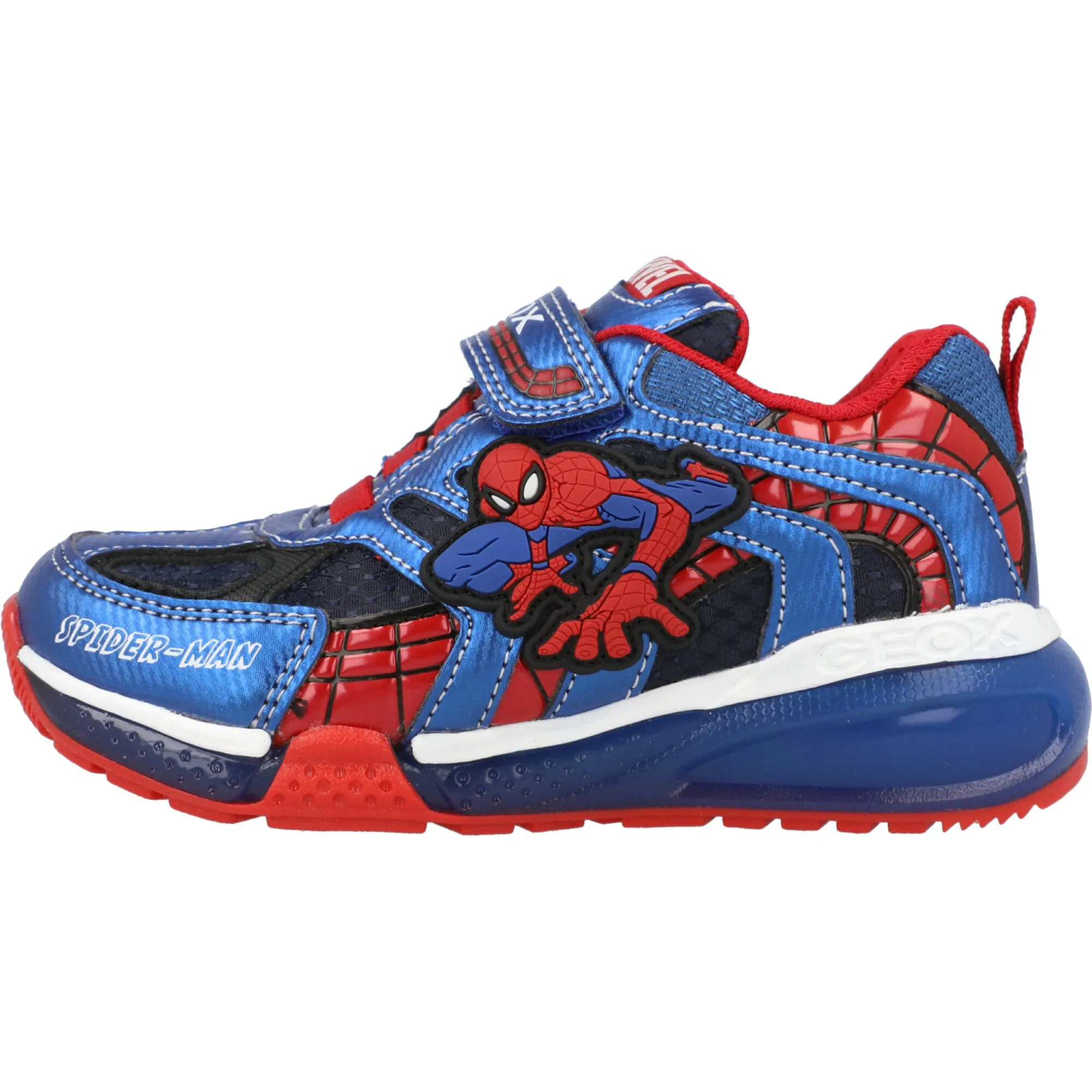 Geox Bayonyc Boys Navy Spider-Man Sneakers