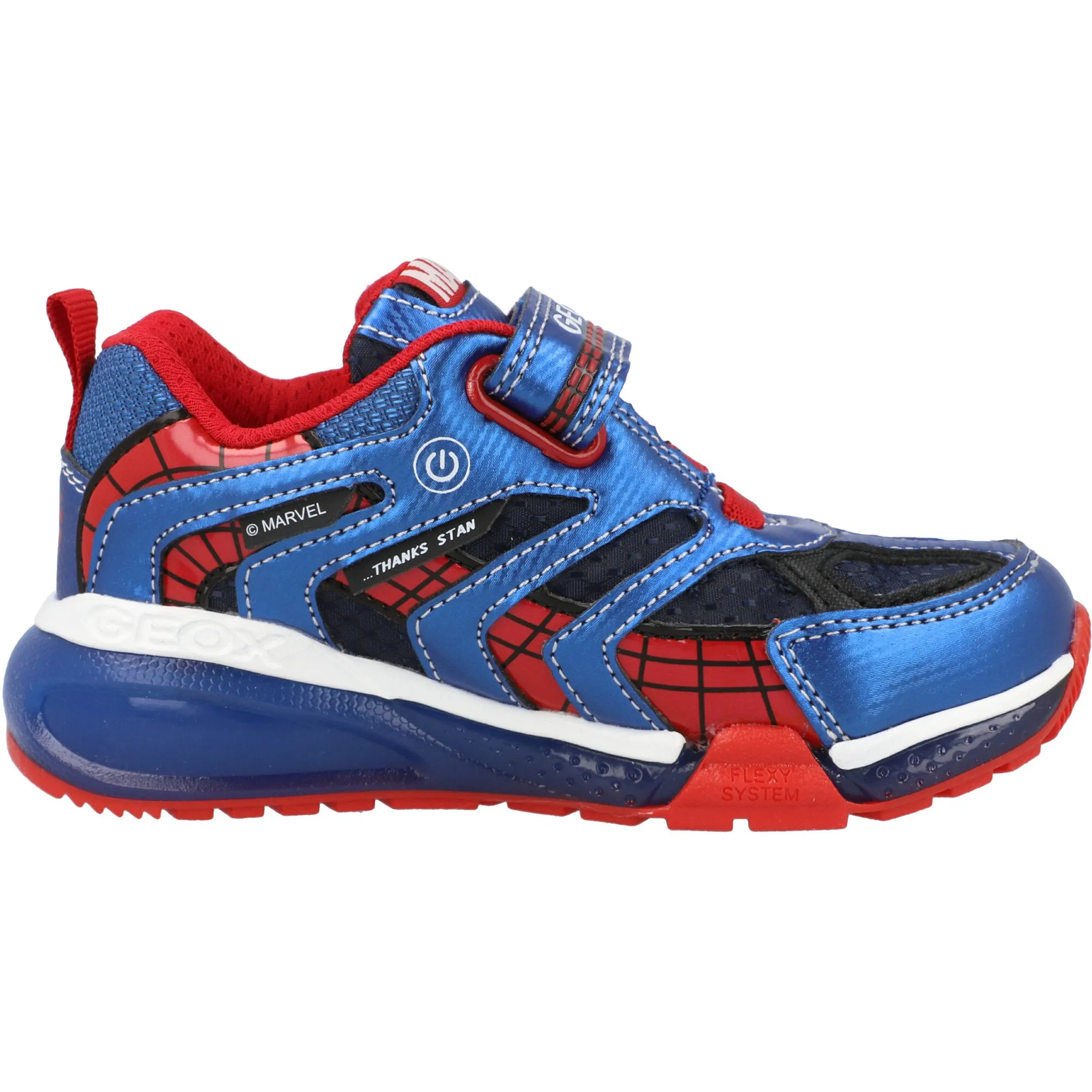 Geox Bayonyc Boys Navy Spider-Man Sneakers