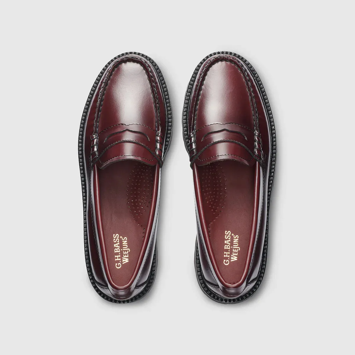 G.H. Bass Whitney Super Lug Loafers - Wine