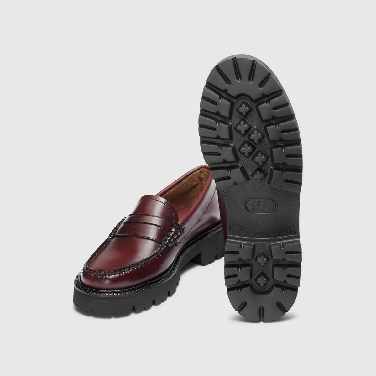 G.H. Bass Whitney Super Lug Loafers - Wine