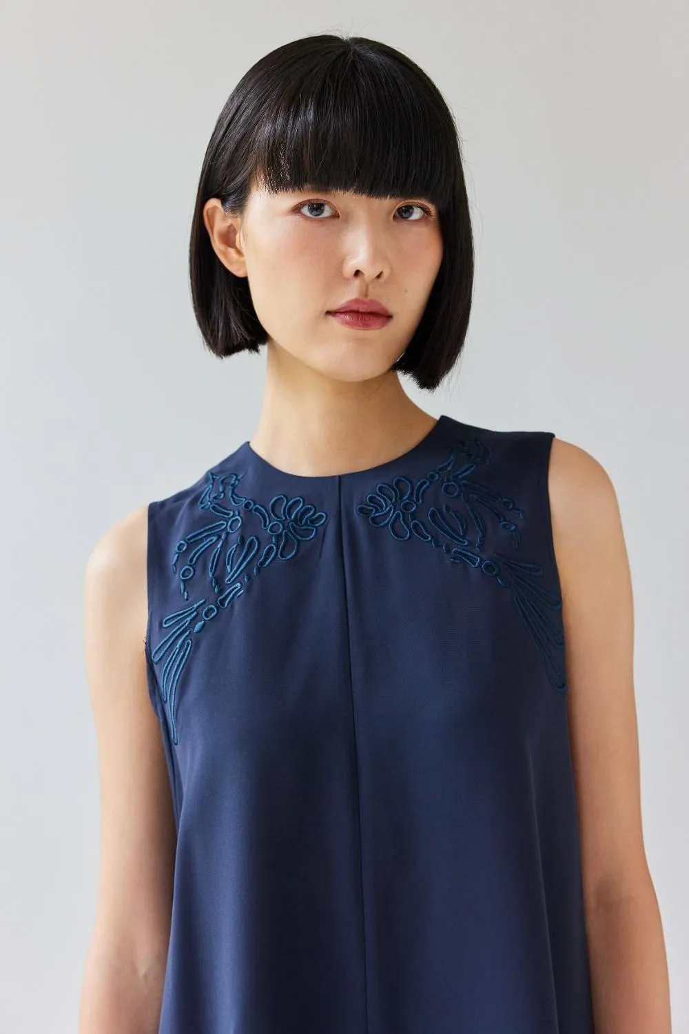 GIN LEE STUDIO | Ellie Dress | Navy