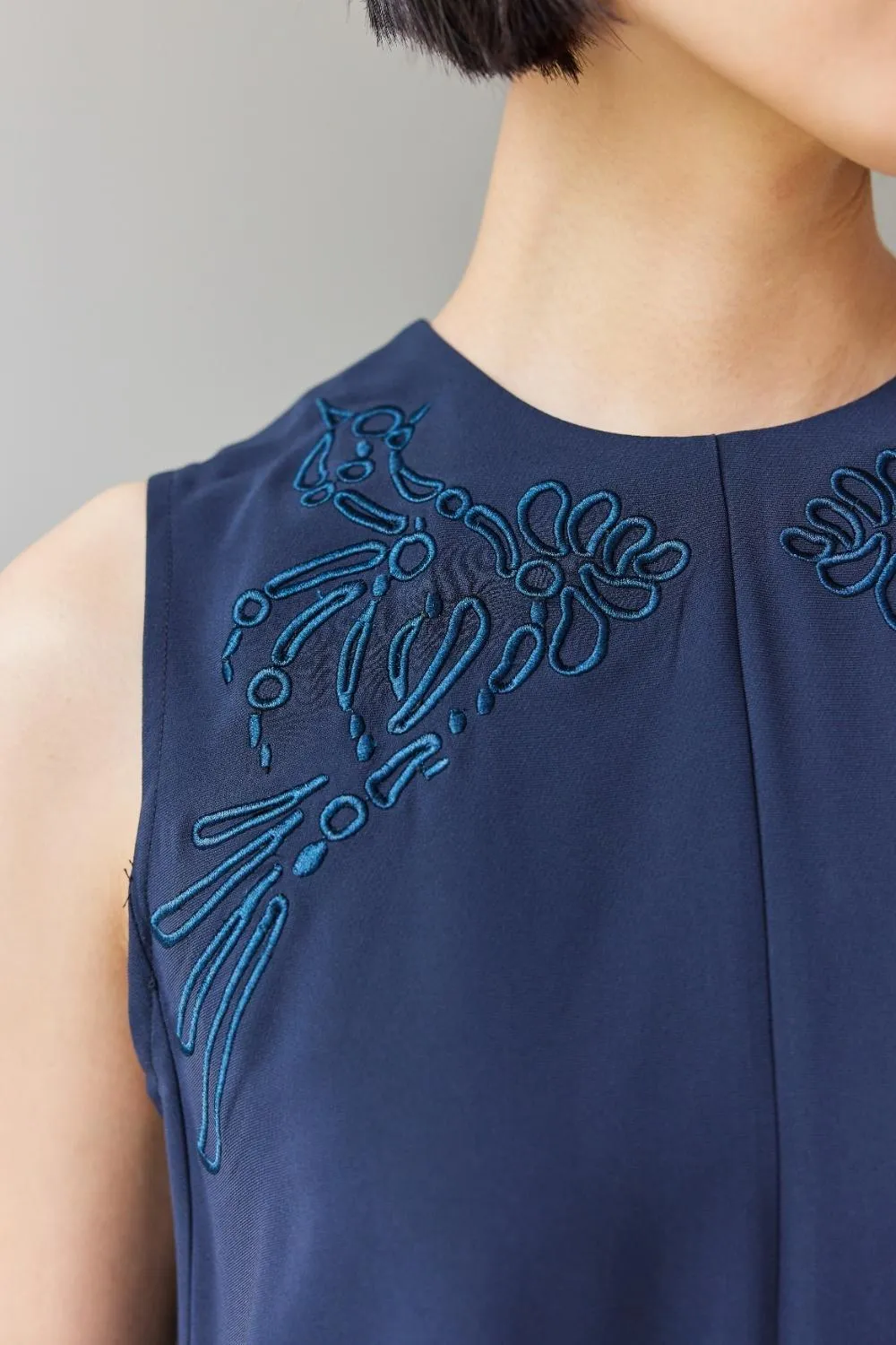GIN LEE STUDIO | Ellie Dress | Navy