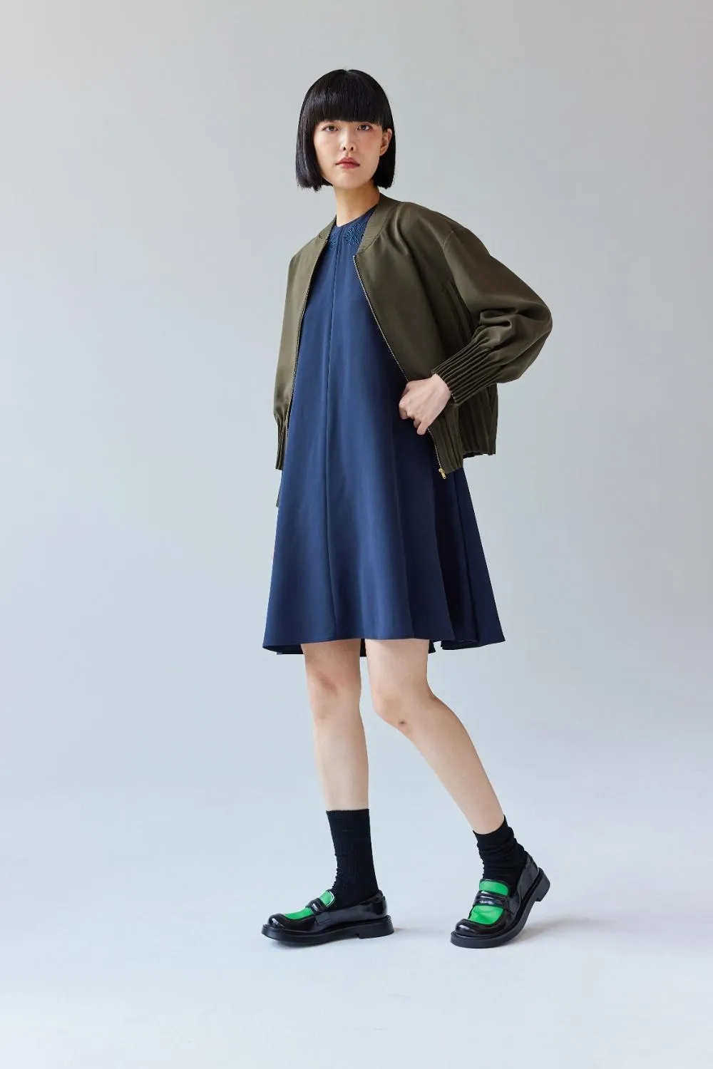 GIN LEE STUDIO | Ellie Dress | Navy