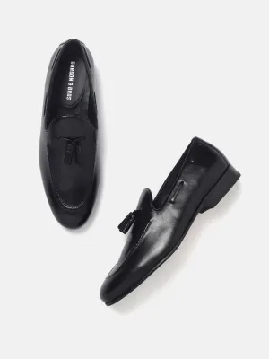 Gordon And Bros Antik Black Men Tassel Loafer