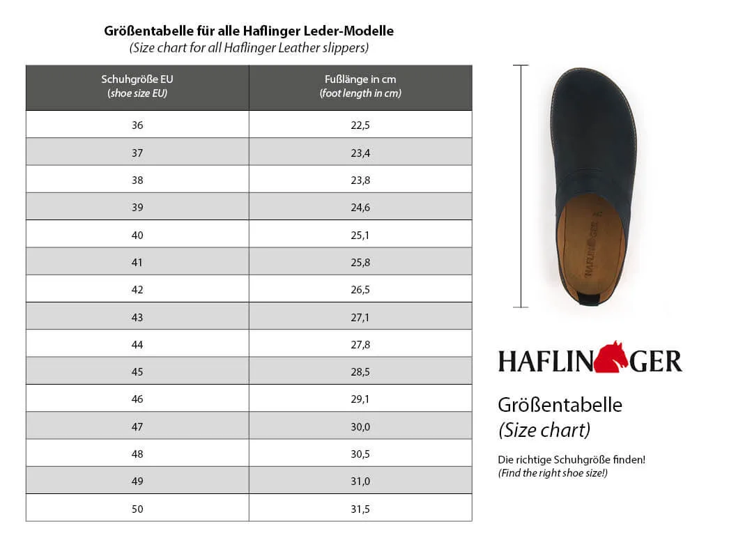 HAFLINGER Men Women Leather Clogs with Arch Support 'Bio Malmö', jeans