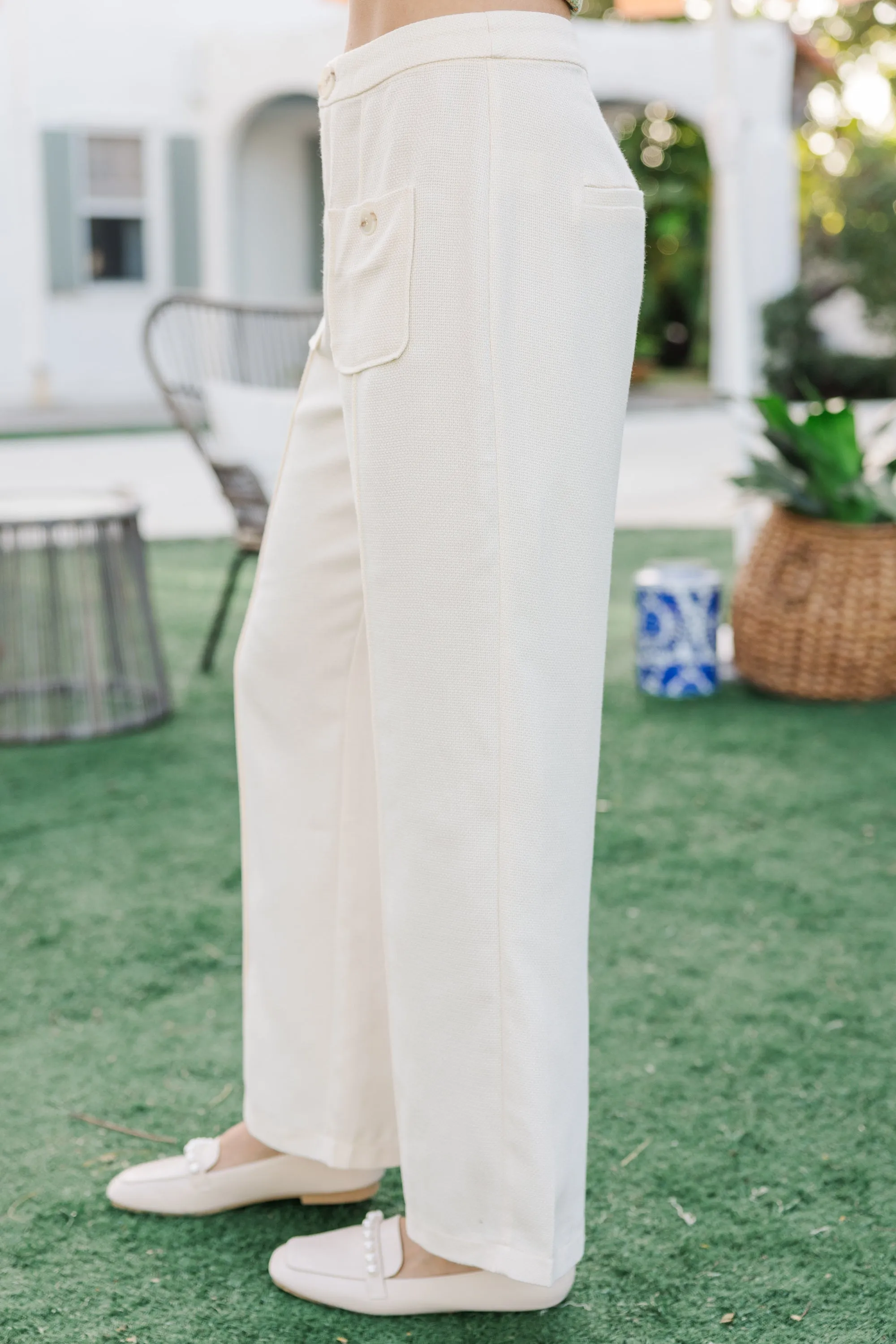 In The Meantime Cream Pants