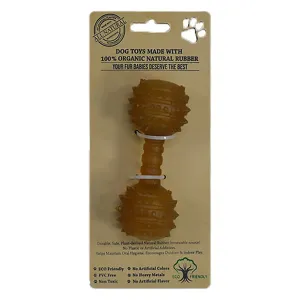 Indipets Natural Rubber Studded Dumbbell Toys