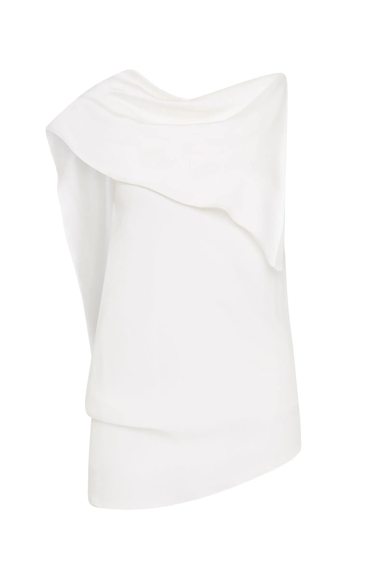IVORY TEXTURED CREPE RHYTHM TOP