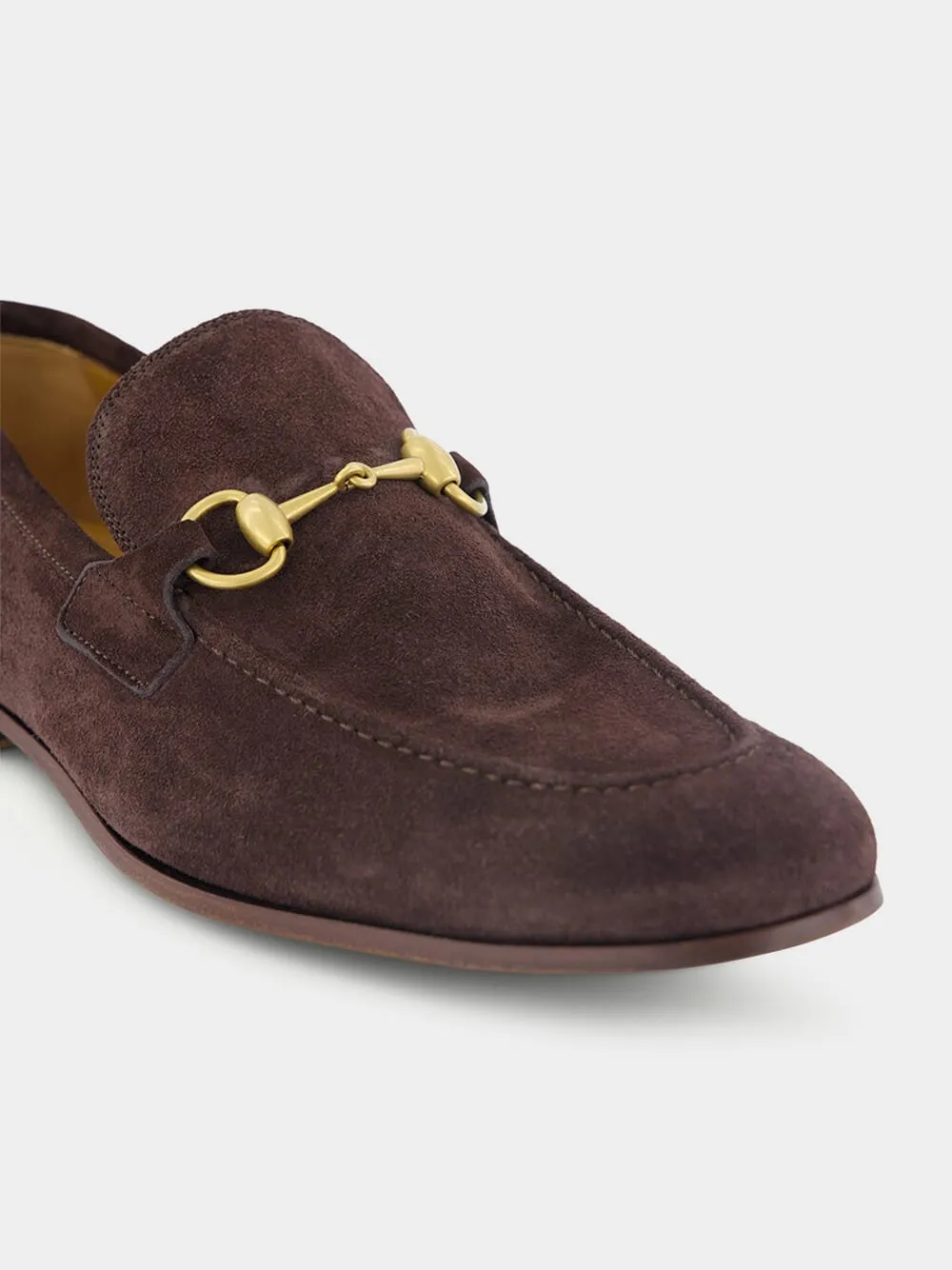 Jordaan Dark Brown Suede Loafers