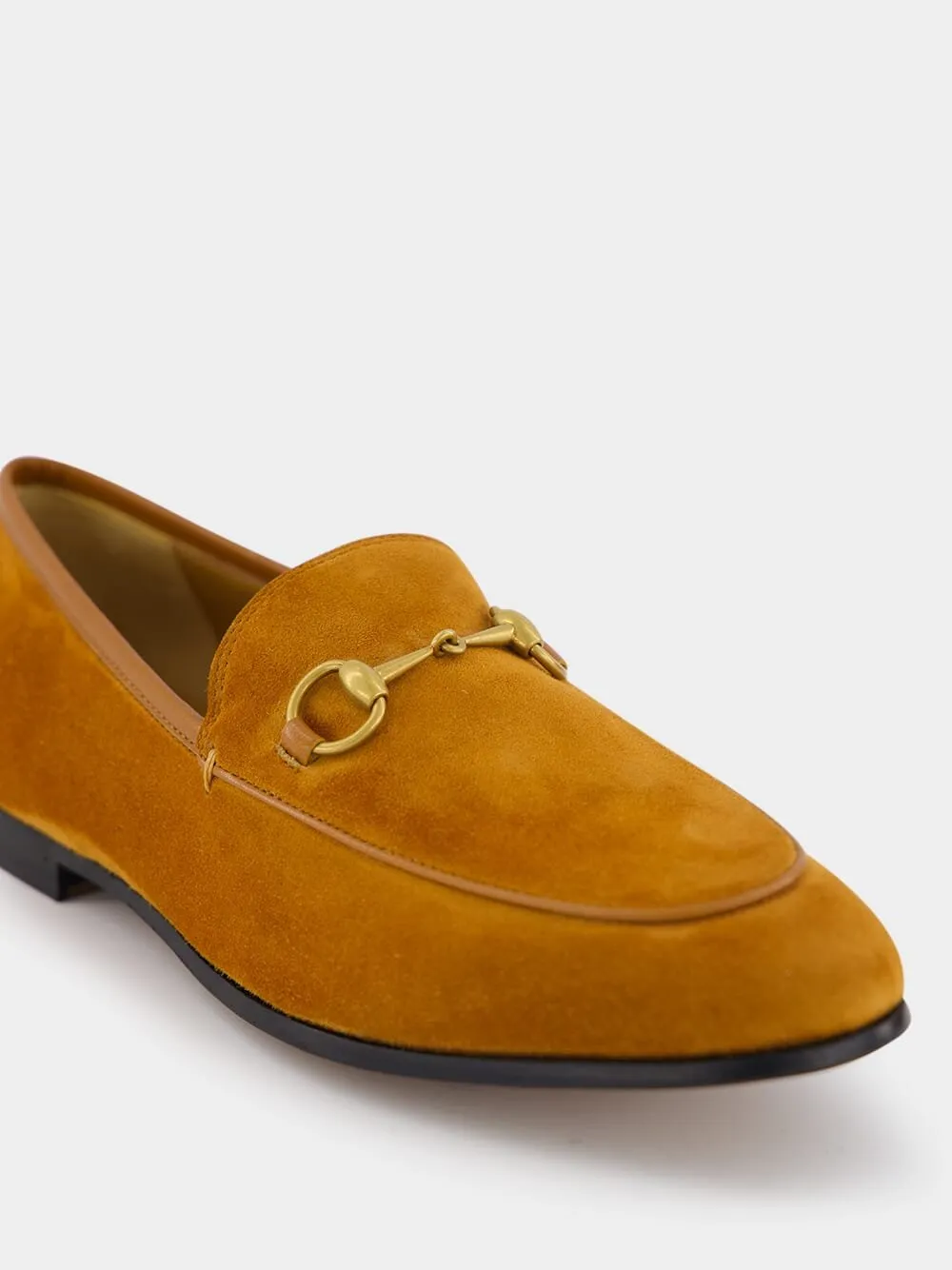 Jordaan Horsebit-Detail Suede Loafers