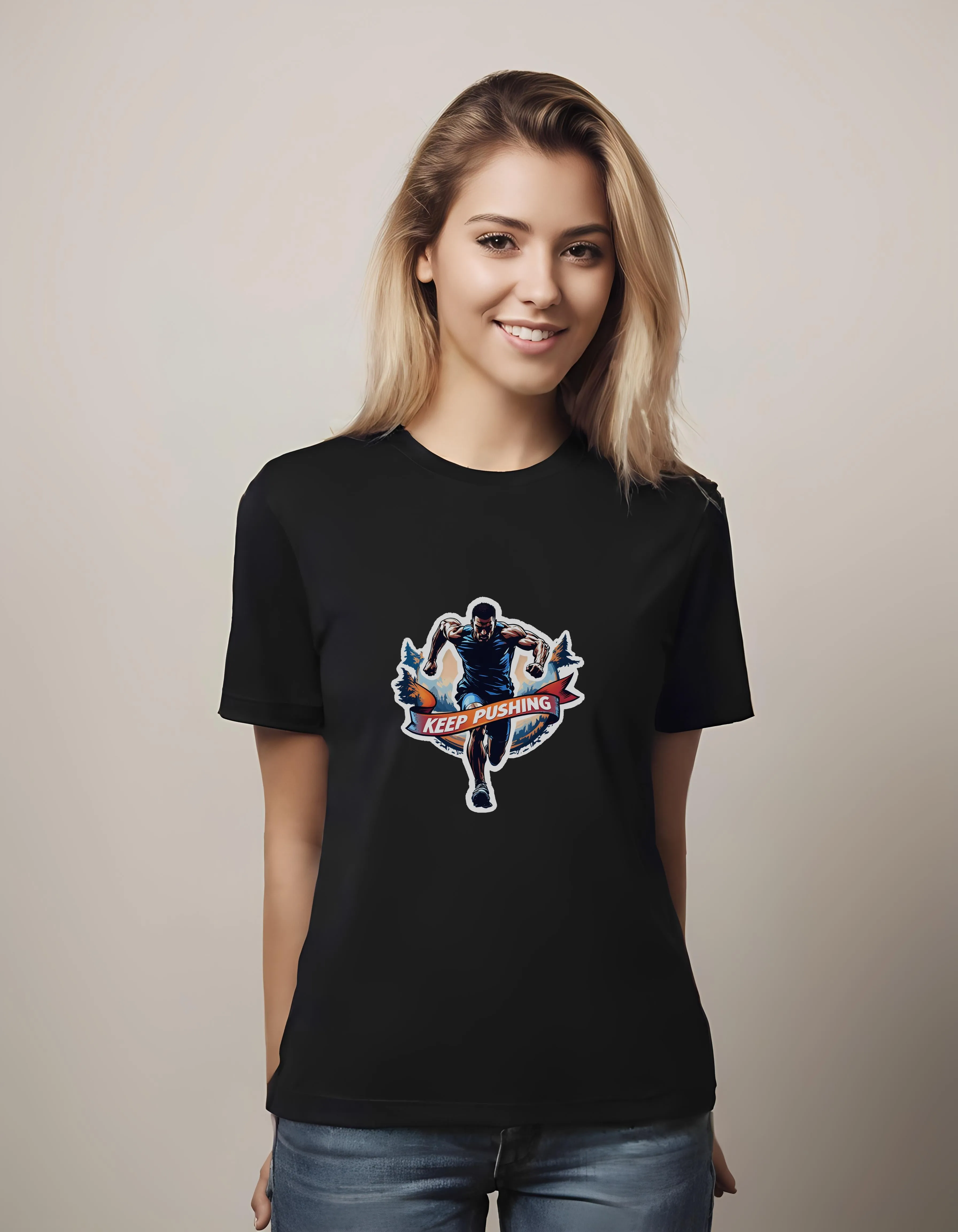 Keep Pushing Runner | Classic T-Shirt (Unisex)