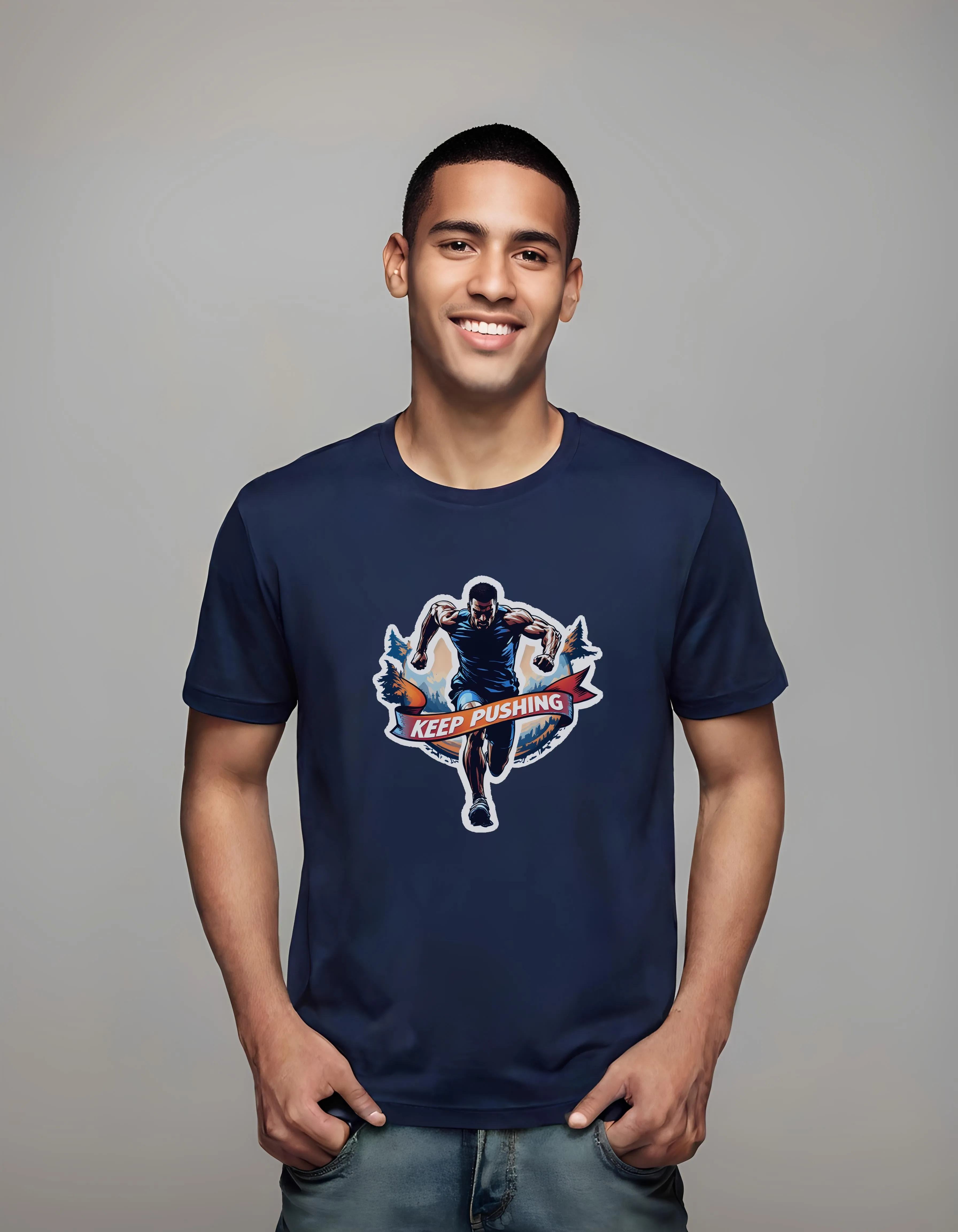 Keep Pushing Runner | Classic T-Shirt (Unisex)