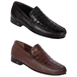 Lombardy Men's Crocodile / Calfskin Loafers