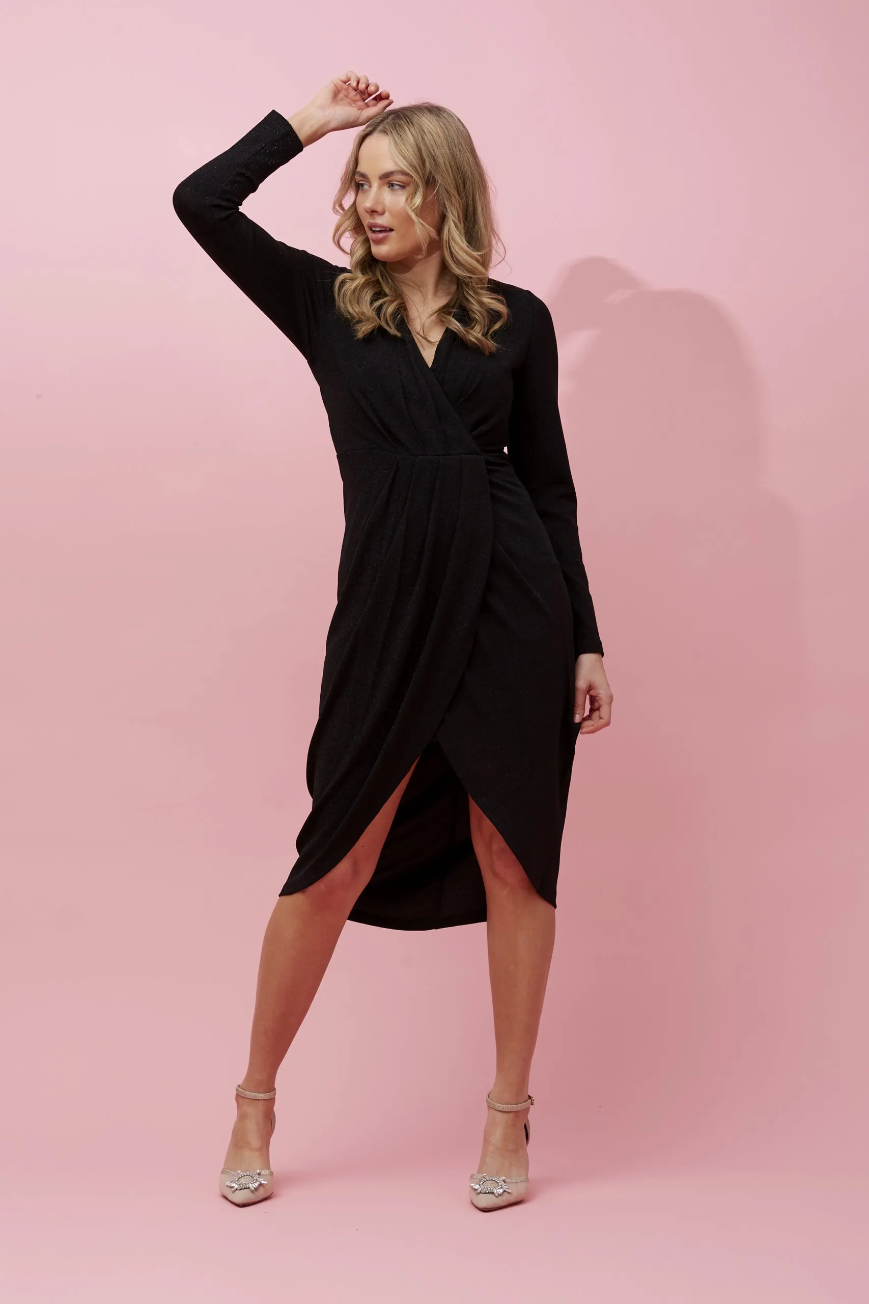 l/s crossover dress (d511334)