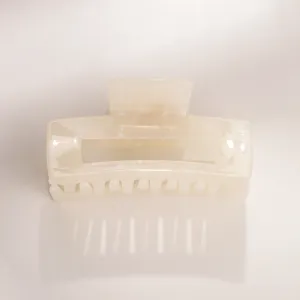 Luna Medium Rectangle Clip - Pearl