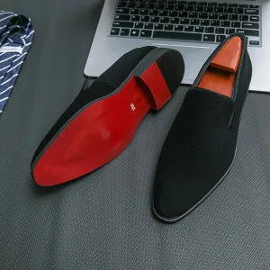 luxury designer suede leather shoes Business Office Dress shoes for man Brown nightclub Party Loafers man