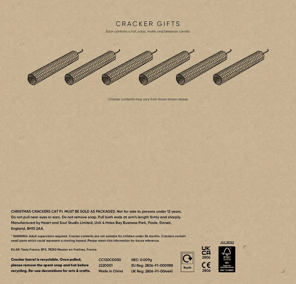 Luxury Eco Crackers - Busy Bees (Set of 6)