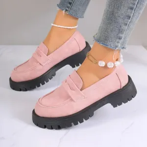 Maras - Women Colorful Suede Loafers