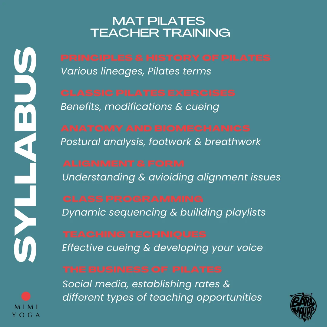 Mat Pilates Teacher Training with Starr - JULY 2025