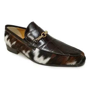 Mauri 4294/5 Alligator & Pony Hair Bit Loafers