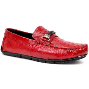 Mauri Sprinter 3517/5 Campari Red Ostrich Loafers