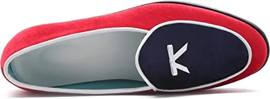 Men's Velvet Bow Loafers