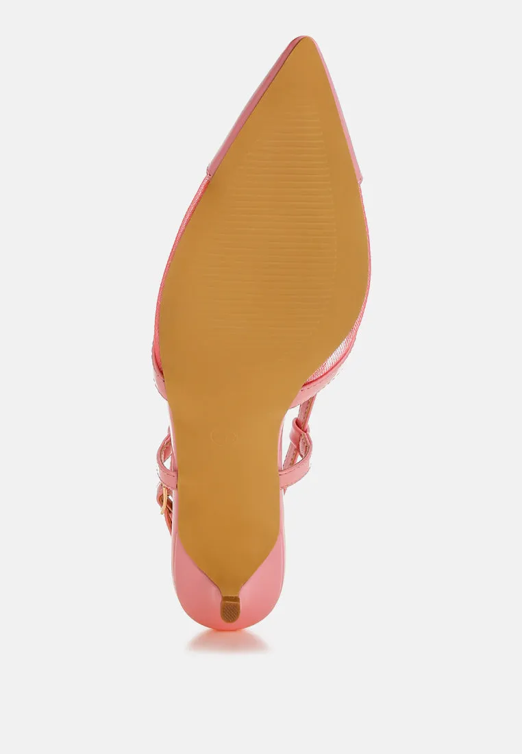 Mesh Slingback Sandals By MODE