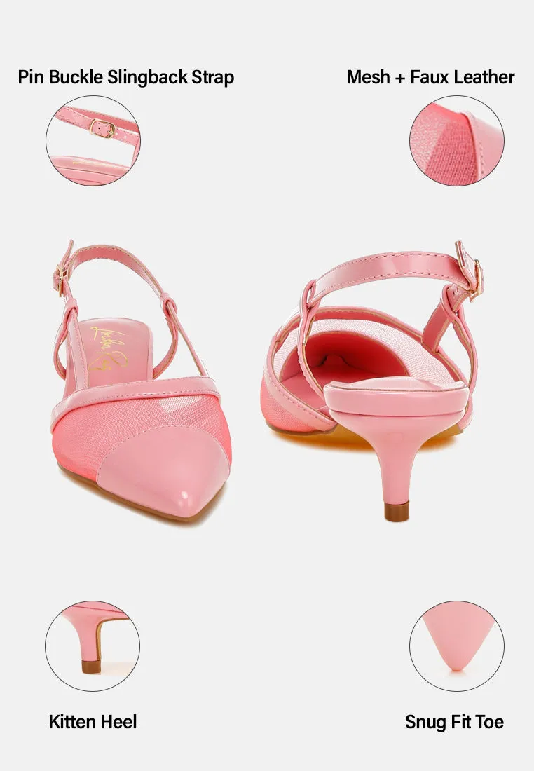 Mesh Slingback Sandals By MODE