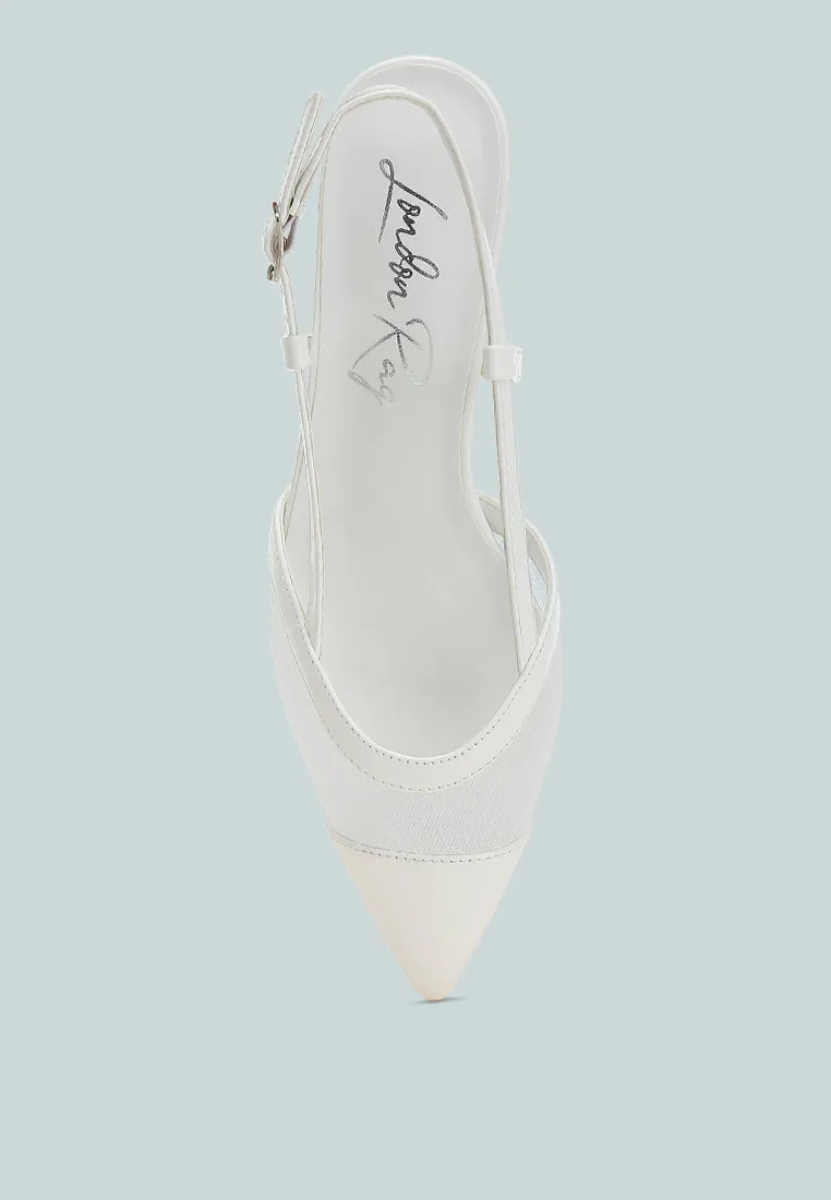 Mesh Slingback Sandals By MODE