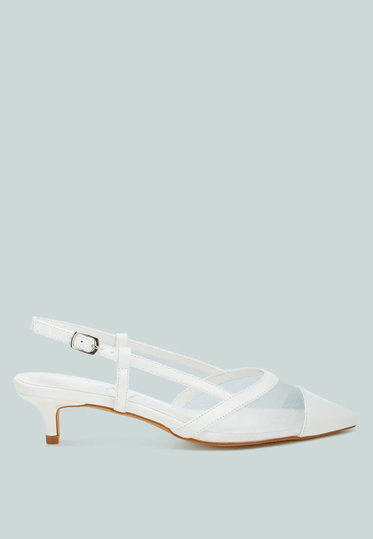 Mesh Slingback Sandals By MODE