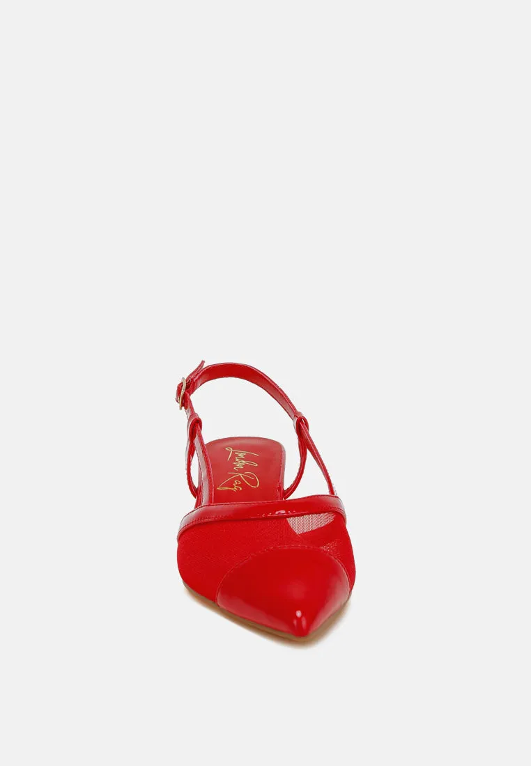 Mesh Slingback Sandals By MODE