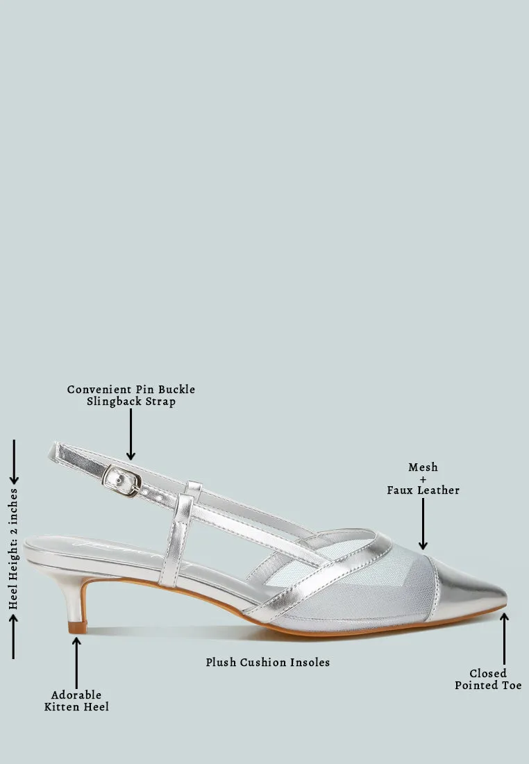 Mesh Slingback Sandals By MODE