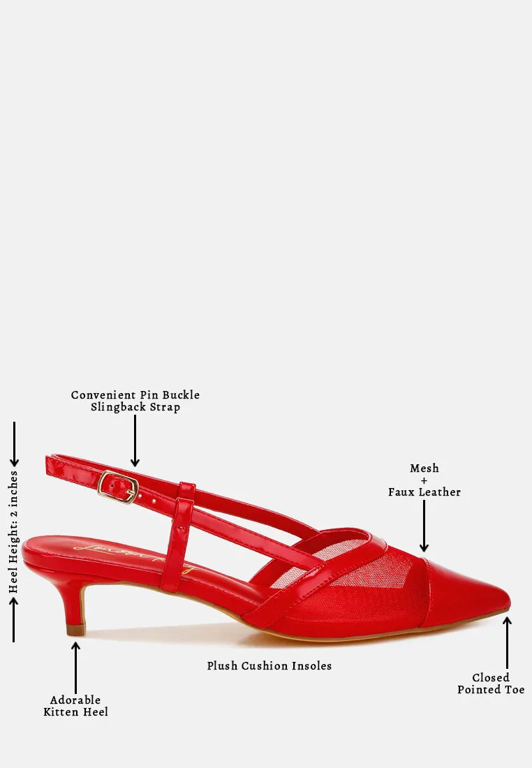 Mesh Slingback Sandals By MODE
