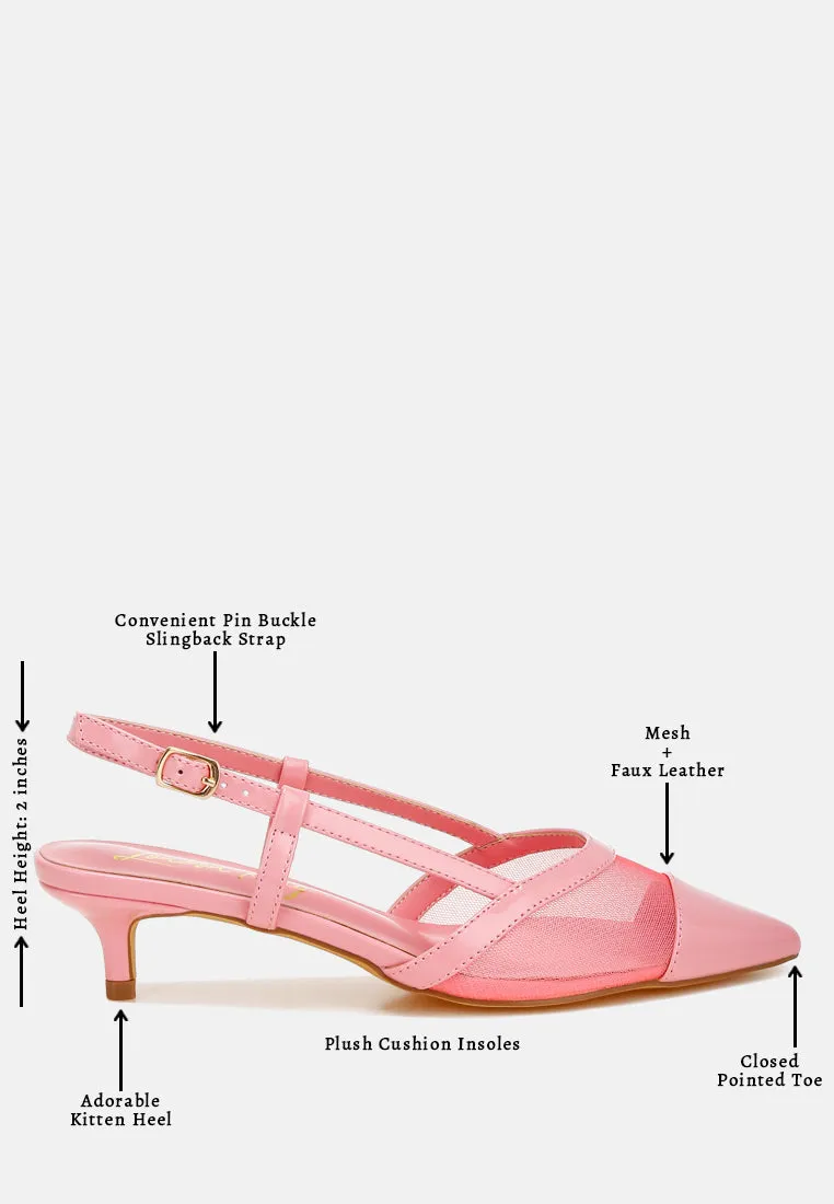 Mesh Slingback Sandals By MODE