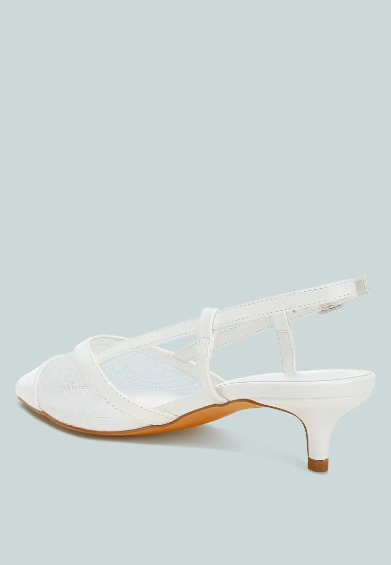 Mesh Slingback Sandals By MODE