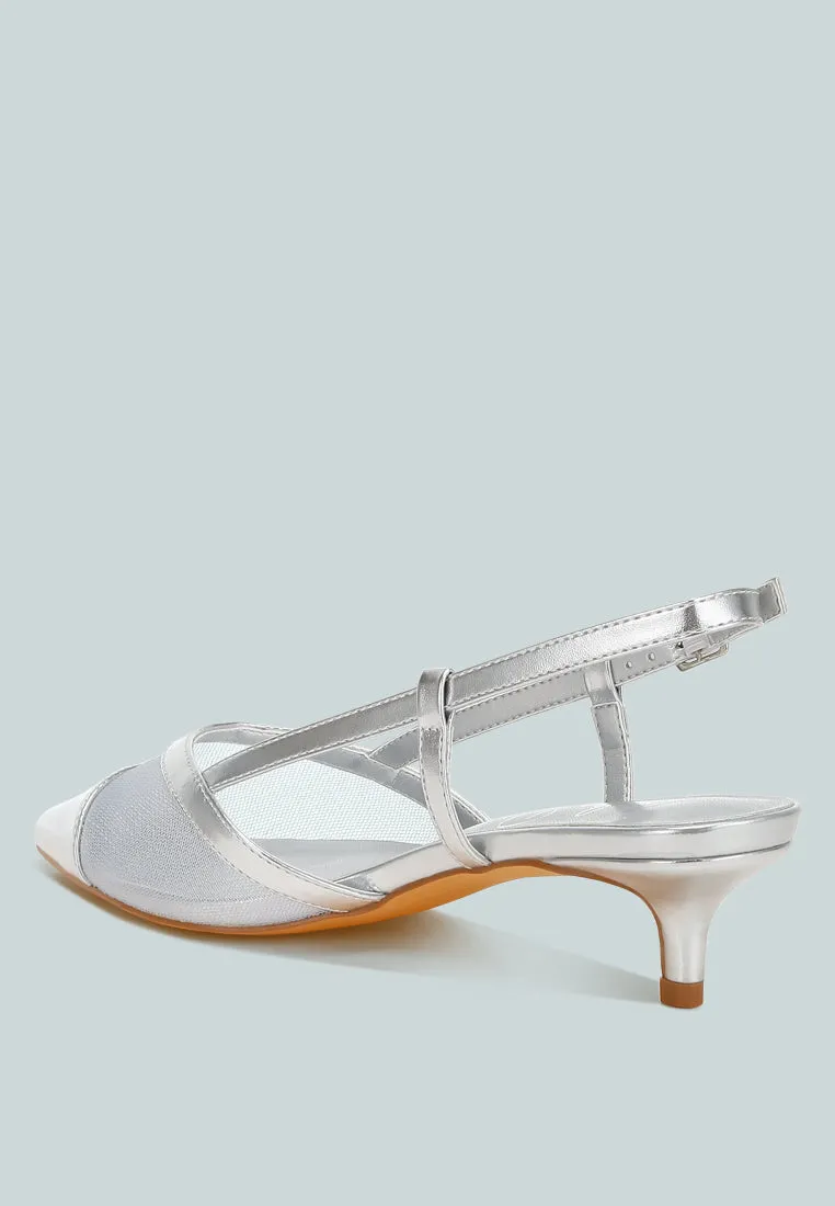 Mesh Slingback Sandals By MODE