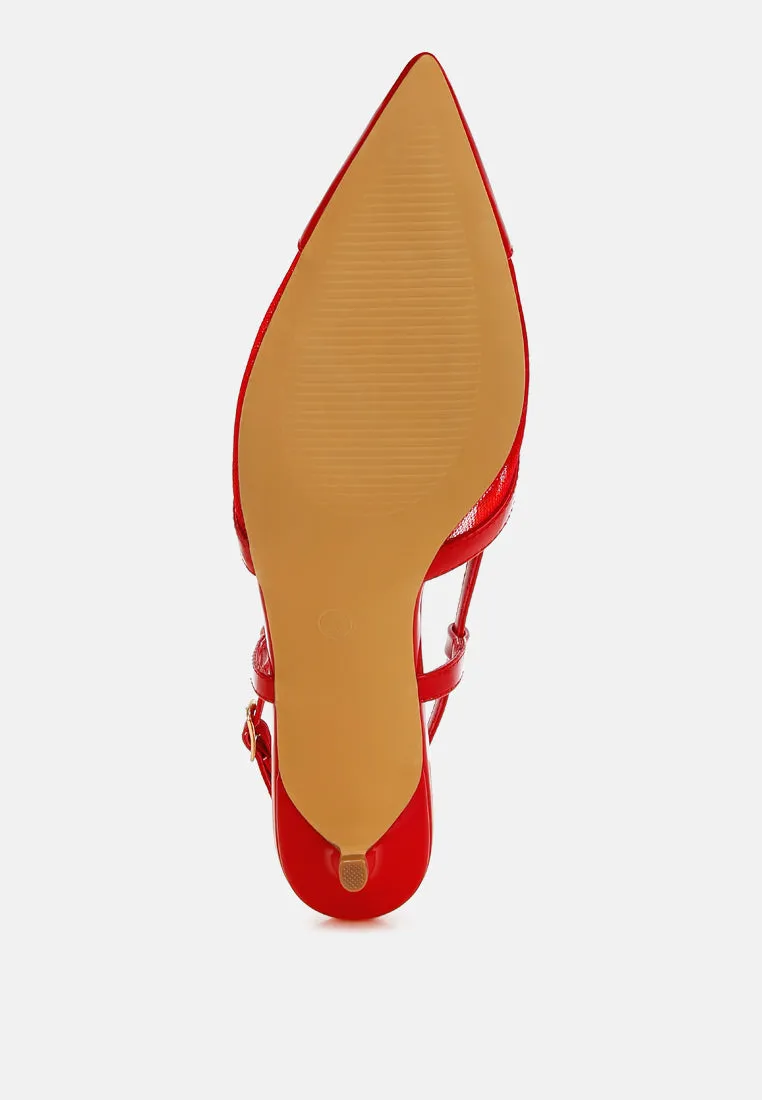 Mesh Slingback Sandals By MODE