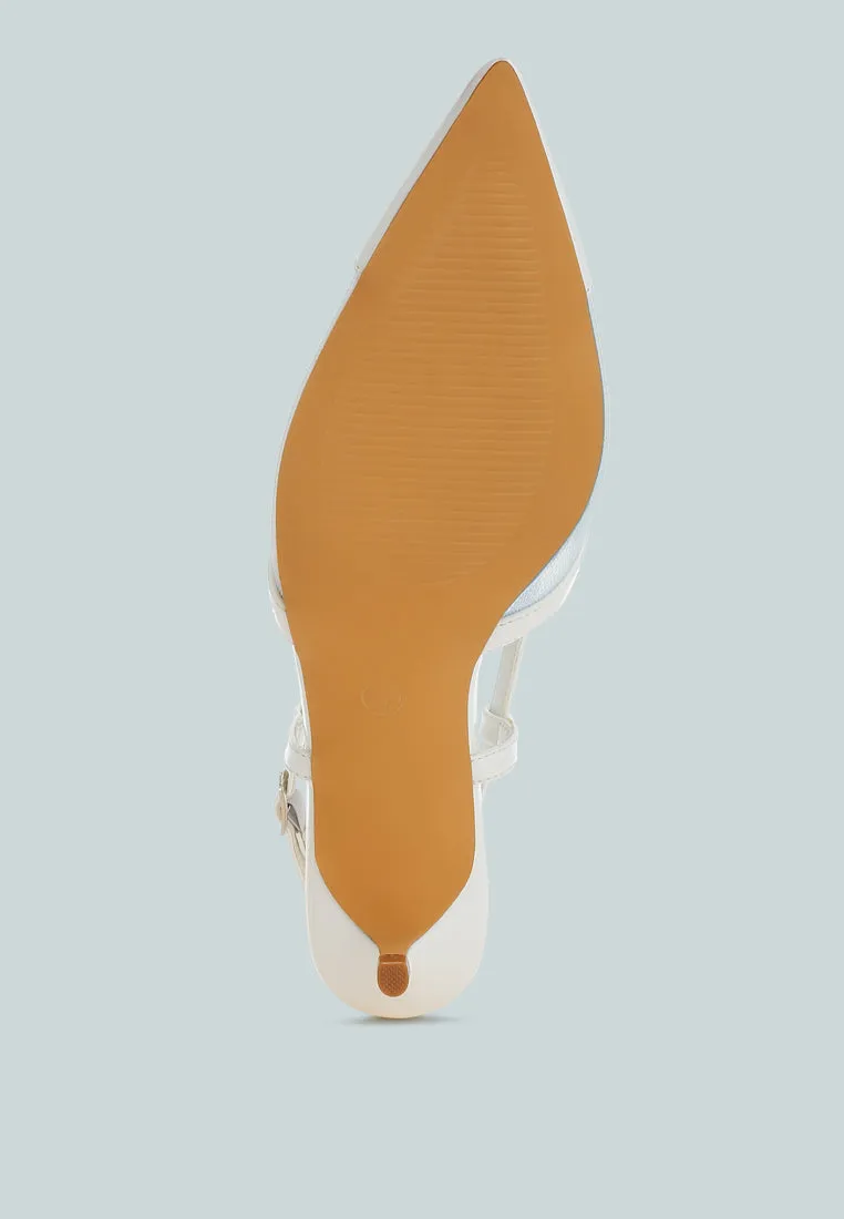 Mesh Slingback Sandals By MODE