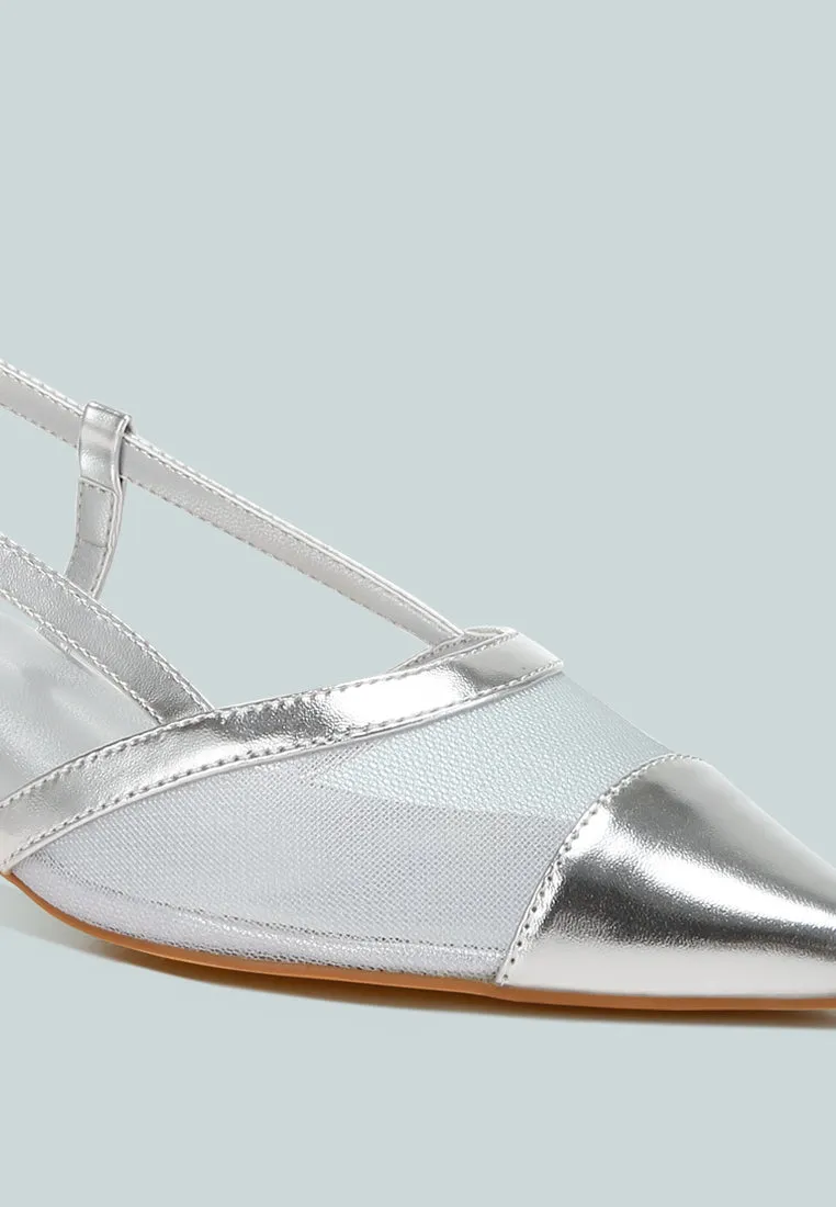 Mesh Slingback Sandals By MODE