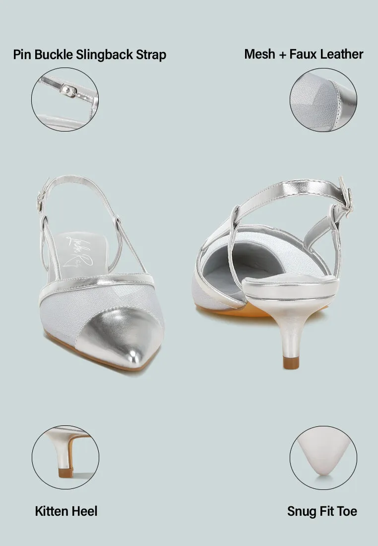 Mesh Slingback Sandals By MODE