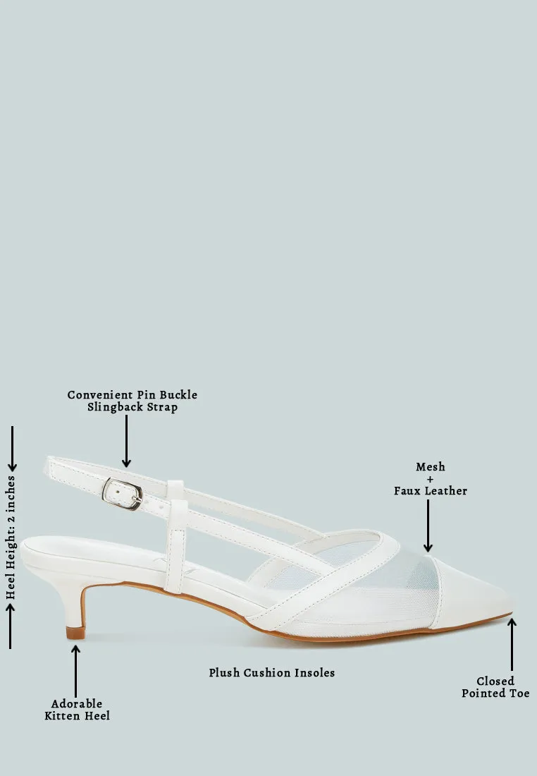 Mesh Slingback Sandals By MODE