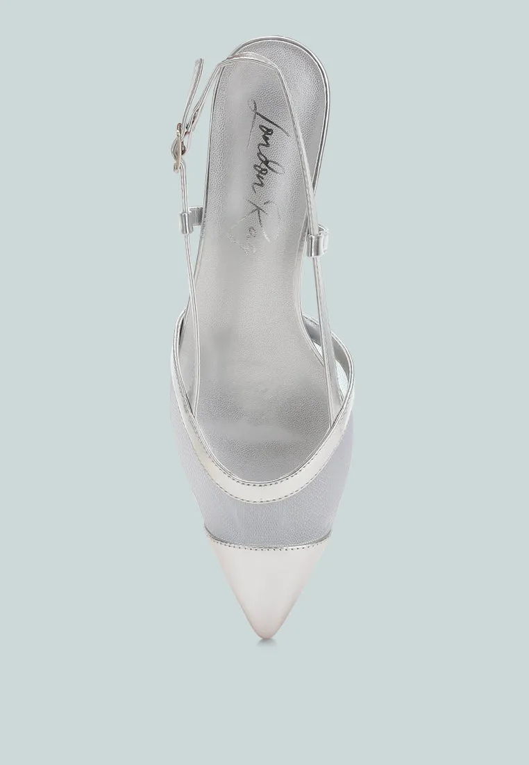 Mesh Slingback Sandals By MODE