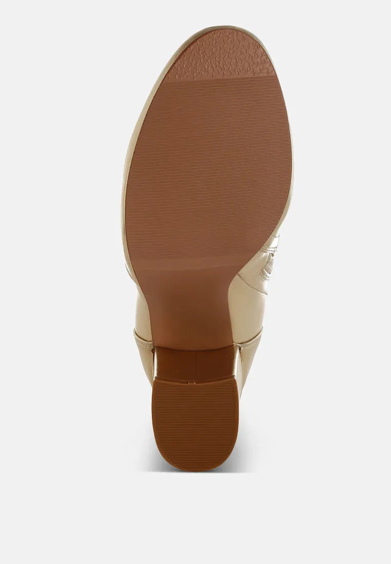 Metallic Pleather Sock Boots By RUW