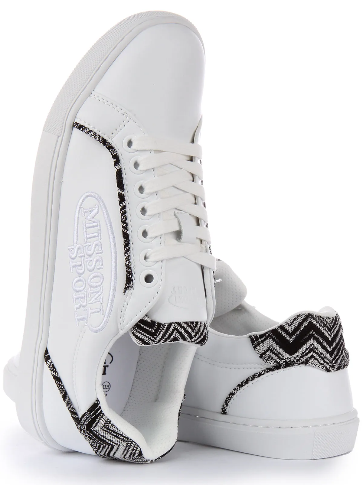 Missoni Lace up Trainer In White