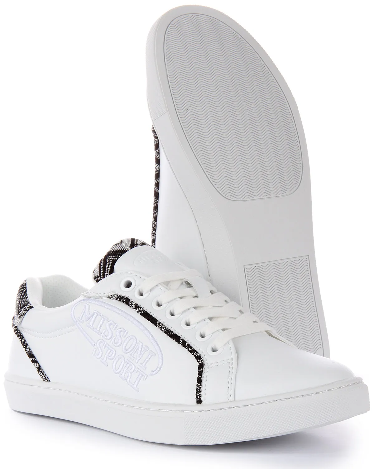 Missoni Lace up Trainer In White