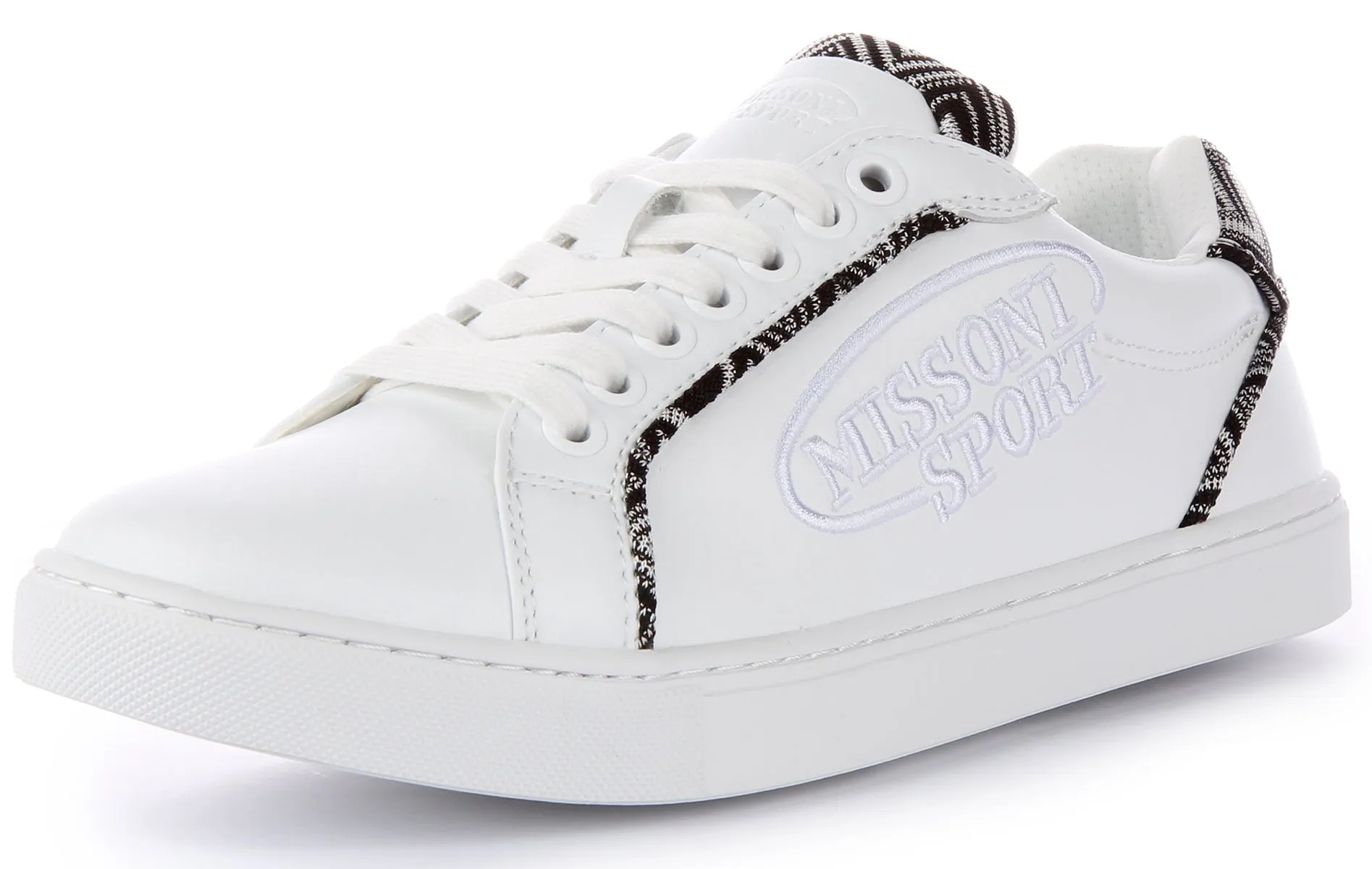 Missoni Lace up Trainer In White