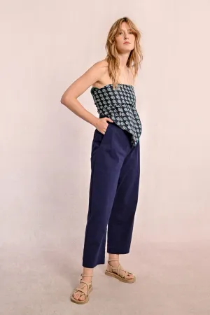 Molly Bracken High Waist Straight Leg Trousers